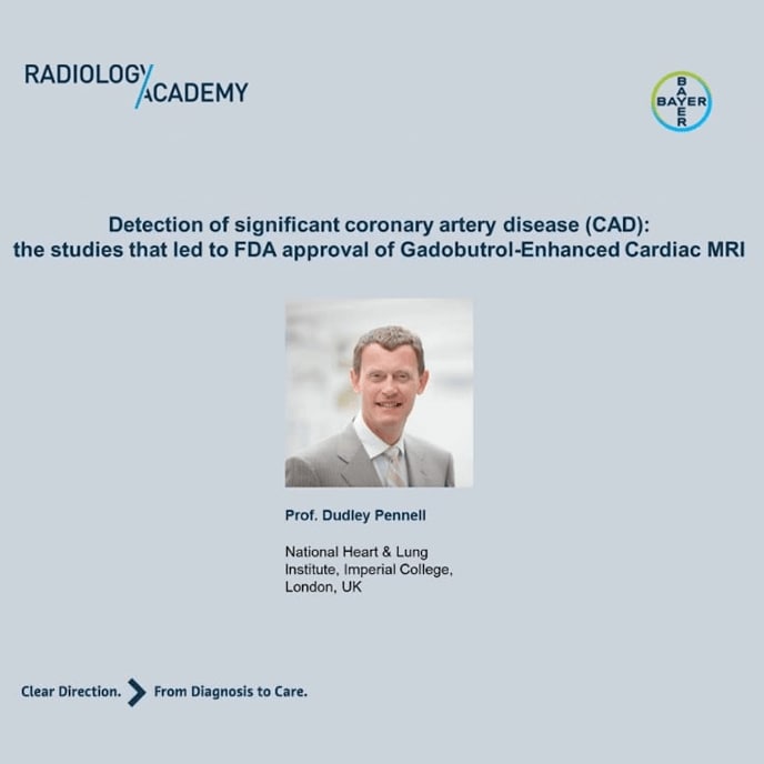 Detection of significant CAD: the studies that led to FDA approval of Gadobutrol-Enhanced Cardiac MRI
